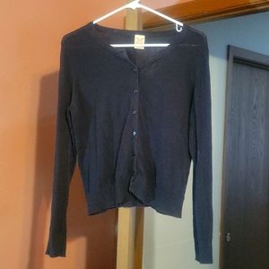 Cute simple black cardigan
